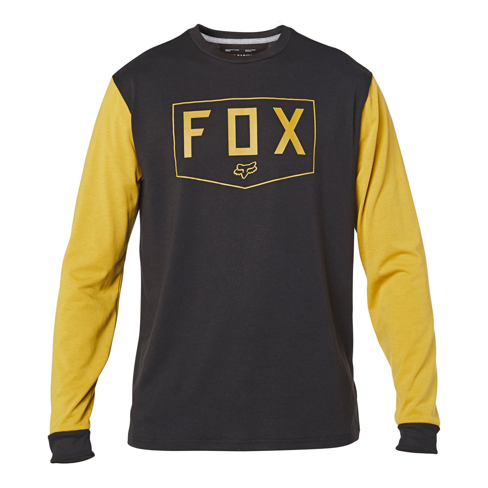 Fox Racing Shield Long Sleeve L/S Tech Tee Black/Yellow